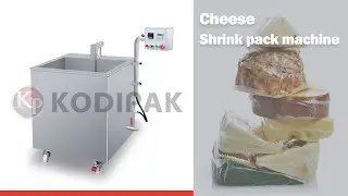 Cheese dip tank shrink pack machine