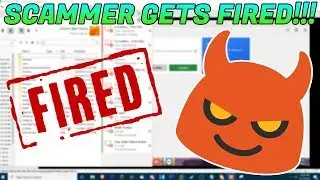 SCAMMER GETS FIRED AFTER I DELETE HIS FILES!