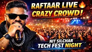 Raftaar Live at NIT Silchar Technoesis 2026 🔥 Biggest College Fest Night Ever | Crazy Crowd