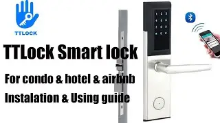 Установка и тестирование интеллектуального замка Bluetooth OS8810BLE-TTLock Airbnb и отдела аренды жилья