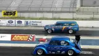 VW Beetle and VW Squareback @ London Dragway 06/22/08