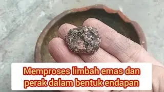 Processing gold and silver waste in the form of sediment