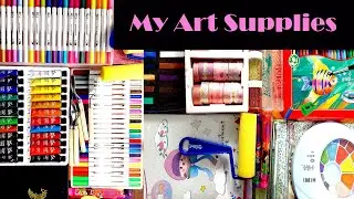 MY DRAWING SUPPLIES || Drawing Materials || Useful Art Supplies || HUTUM SCHOOL