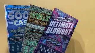 Scratching one each of NC's big $50 lottery tickets!