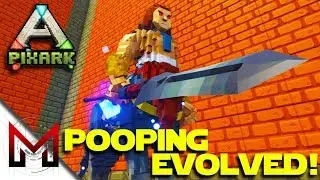 Taming a Centaur! -=- PixARK Gameplay on Pooping Evolved -=- Ep9
