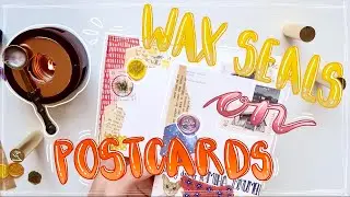 Postcrossing | NEW IDEA! | How to use Wax Seals on Postcards | WithLoveTjascha
