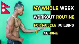 My Full Week Workout Routine - At Home | Anish Fitness