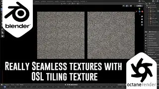Blender Octane Plugin : Really seamless textures with the OSL Tiling texture