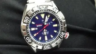 Orient M-Force 200m Diving Sports Automatic WV0021EL (SEL03001D) Blue Dial - dial in motion