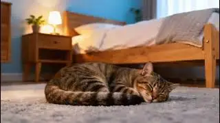 Sleep with a Cozy Kitty 🐱 | Gentle Piano Music for Deep Sleep & Relaxatio