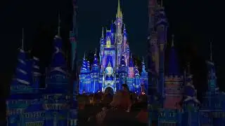 Cinderella's Castle Day and Night Transformation 🏰✨️💛 #magickingdom #Orlando #disney #castle