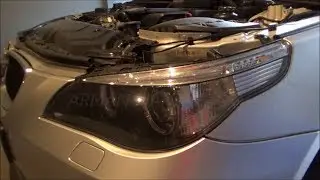 BMW E60 5 SERIES  КАК ОТРЕГУЛИРОВАТЬ ФАРЫ.