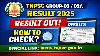 Tnpsc group-02 group-02A result released How to check online 2025 #tnpsc #group2 #result 