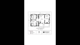 2 bedroom house design / low budget building design / building floor plan / two bedroom house design