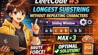 How to Solve LeetCode #3 FAST ⚡ | Longest Substring Without Repeating Characters