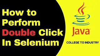 Perform Double Click In Selenium