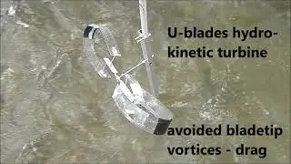 U-blades the most efficient ever for innovative hydrokinetic turbine of river/ tidal power plantsPTD