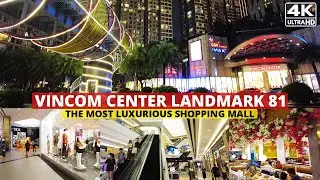 Walking in a Shopping Mall inside the TALLEST building in Vietnam | Landmark 81 | Walking Tour [4K]