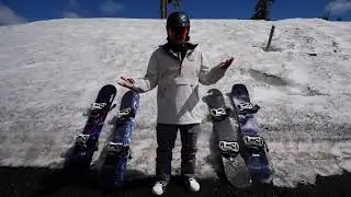 Сравнение Lib Tech Terrain Wrecker, Lib Tech TRS, Lib Tech Box Knife и Rossignol Jibsaw Hard Snow...
