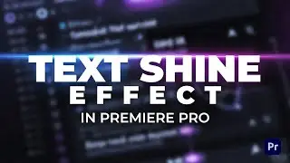 Text Shine Effect in Premiere Pro | Text Effect | Text Effect in Premiere Pro #texteffect #viral