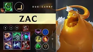 Zac Carry vs Ezreal - EUW Master Patch 26.01