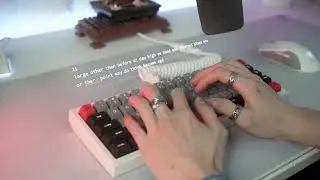Rubber Keycaps Typing Test | Qk65 with Marshmallows Switches