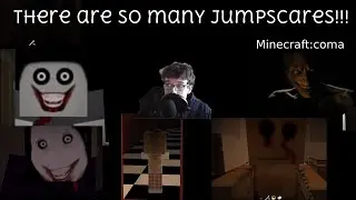 There are so many jumpscares in this Minecraft horror map!!! (Minecraft: coma)