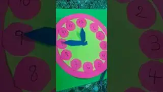 Clock ! school project for children#viralshorts