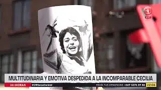 Multitudinaria y emotivo despedida a La Incomparable Cecilia