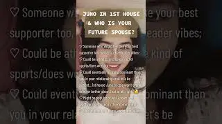 You have JUNO IN 1ST HOUSE in your BIRTH CHART? #Juno #Astrology #astrologyfacts
