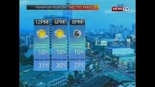 BT: Weather update as of 12:32 PM (January 02, 2020)