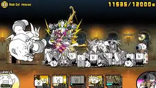 The battle cats! Mon. Blitz stage! Rich cat! (Veteran)