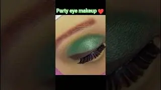 Very easy party green 💚 colour eye makeup tutorial | soft look  green eye makeup | #greeneyemakeup