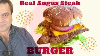 The real Angus Steak Burger (beef)