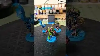 Orrus Spyrer Hunters and Caryatid Prime for Necromunda.  Fully completed and ready for the hunt!