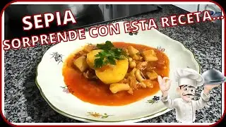 🦑 Como Limpiar Y Cocinar SEPIA | RECETA de PAPAS con CHOCO 2024