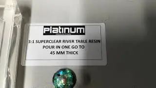 Platinum Superclear River Table Epoxy