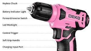 Review: DEKOPRO 126-Piece Pink Tool Set | Cordless Drill & Hand Tools for Home DIY Projects