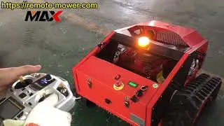 Radio Controlled Lawn Mower Tracked Slope Mowers Remote Control Grass Cutting Machine