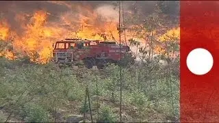 Wildfires rage in southern Europe