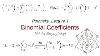 Polonsky Lecture 1.1 Binomial Coefficients