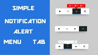 How To Create An Animated Notification Alert Menu Using HTML CSS