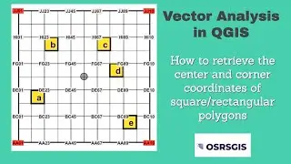 Vector Analysis in QGIS | How to retrieve the centre and corner coordinates of polygons/plots