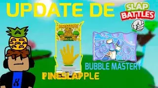 ✨️NUEVO✨️GUANTE PINESLAPPLE🍍🔥 || MASTERY de BUBBLE💭🥶 || Slap Battles || Roblox