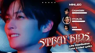 Stray Kids — Stray Kids | Line Distribution & Color Coded Lyrics • KO-FI REQUEST