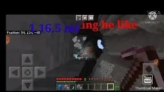 1.16.5 mining be like and 1.18.0 mining be like
