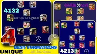 4 Best Unique Formation 4-2-1-3 & 4-1-3-2 Update 4-2-4 Lite Qc Or LgbLC Efootball 2023 Mobile