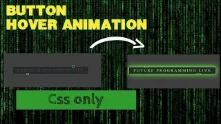 Button hover animation in HTML CSS #html #css #animation