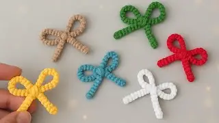 🎀 Crochet a Cute Christmas Bow | Step-by-Step Tutorial for Wreaths & Gifts