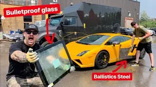 MAKING A LAMBORGHINI BULLETPROOF! *INKAS ARMOUR*
